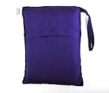 Marycrafts Seidenschlafsack Aus 100% Naturseide, Hüttenschlafsack Inlett Sommerschlafsack Aus Echter Seide 210 x 84 cm (Blau 3)