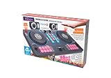 Cefa Toys - Tragbare DJ-Station mit Lautsprechern und Raumsteuerung, 14-in-1, mit Plattenspieler, Crossfader und über 144 Mix-Kombinationen, inklusive Bluetooth- und USB-Player und wiederaufladbarem