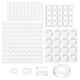 206 Stück Selbstklebend Elastikpuffer Türpuffer Transparent Gummipuffer Schutzpuffer Anschlagpuffer Anschlagdämpfer für Türen Schränke Möbel 4 Größen