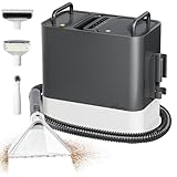 Dampfreiniger, 17000PA Starke Saugkraft Nasssauger Polsterreiniger Gerät mit 580W Motor, Eingebautem Wassertank, 4 modi, 3 Bürsten, Steam Waschsauger Polsterreiniger für Teppich Wohnzimmer, Sofa, Auto