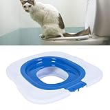 JOROBURO Katzentoiletten-Trainingsset, Wiederverwendbares Katzentoiletten-Trainer-Urinal, Abnehmbares Haustier-Toiletten-Trainingssystem, Professioneller Katzen-Urinal-Sitztrainer für die