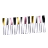 minkissy 3 Sätze Lipgloss Leere Tube Aufkleber Karaffe Klebrig Lippentönung Schäumend Kosmetikbehälter Cosmetic Container Wasserflasche Lipgloss-Organizer Lippenstiftrohre Abs 12 Stück * 3