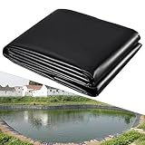 HonGien 3x4m Teichfolie, HDPE hochfeste wasserdichte Teichfolie für die Landwirtschaft, schützt die Teichökologie, geeignet Fountains