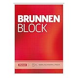 CREATIV DISCOUNT Brunnen-Block/Briefblock, DIN A4, 70g, 50 Blatt ungelocht (Kariert)