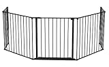 Baby Dan Konfigurationsgitter / Kaminschutzgitter Flex XL 90 - 278 cm, Anthrazit - Hergestellt in Dänemark und vom TÜV GS geprüft