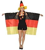 Deutschland Fan Fahne zum Anziehen für die WM 2026 EM 2028 Fan Fanartikel Party Flagge Germany Party