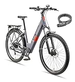 TELEFUNKEN SUV E-Bike 27,5 Zoll für Damen & Herren | Pedelec mit Heckmotor & 468 Wh Li-Ion-Akku | Elektrofahrrad mit 7-Gang Kettenschaltung & Scheibenbremse, StVZO-konform | inkl. Panzerkabelschloss