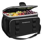 kiximay 33L Kühltasche groß faltbar - Kühltasche für Essen & Getränke, Kühltasche Picknicktasche, Isolierte Thermotasche, Kühltasche Auto für Strand/Picknick/Camping/BBQ