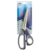 Prym 611515 Professional Zackenschere 23 cm (9″), Edelstahl & Softgriff, ideal für Stoffe & Dekoration, lila – präziser Wellenschnitt, ergonomisch, rechtsgeeignet