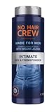 NO HAIR CREW Dry & Fresh Intimpuder – Premium talkumfreier Körperpuder für den Intimbereich – für ein trockenes frisches Hautgefühl, für Männer, 100 g. Pulver