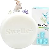 SWELLE Maskenseife Ziegenmilch & Honig, 10 x 110 g | natürliche feste Seife – Cocos Tea Tree Shea Lavender | Sanftes Reinigungsmittel & feuchtigkeitsspendend | täglich für Gesicht & Körper