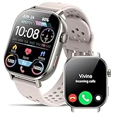 Jugeman GPS Smartwatch Herren Damen, 2.06' AMOLED Uhren Herren mit Telefonfunktion, 5ATM Wasserdichte Fitness Tracker, Sportuhr mit Schlafmonitor Herzfrequenz Schrittzähler, Armbanduhr für Android iOS