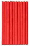 Krepppapier 50x200 cm Crepepapier für Handwerke, Kräuselpapier zur Dekoration, Schulpapier, Rollenpapier Elastizität, nicht abfärbende Farben, rot 10er Pack