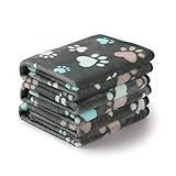 luciphia Hundedecke Katzendecke Waschbar, 1 Pack 3 Decken für Kleine Mittlere Hunde Katzen, Kuscheldecke Hund Flauschig Weiche Warme Fleece Haustier Decken, Hundedecke für Unterwegs, Sofa 60 * 40CM