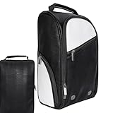 Bowling Shoe Bag, Travel Shoe Organizer, PU Sneaker Pouch, Sports Shoe Storage Case, Multi-Pocket Shoe Bag, Gym Shoe Storage, Portable Shoe Carrier, Athletic Shoe Organizer, Travel Pouch, Ligh, 1, Se