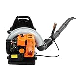 curfair laubbläser Benzin Rucksack, Leistungsstarke 665 CFM, 63cc 2-Takt Low-Vibration, Schnurlos laubsauger Benzin Schneefräse (665CFM)