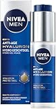 NIVEA MEN Anti-Age Hyaluron Hydro Gesichtsgel, Gesichtspflege für Männer mit Hyaluron und Pro-Retinol, schnell einziehendes Gel für 24h intensive Feuchtigkeit und sichtbare Faltenmilderung (50 ml)