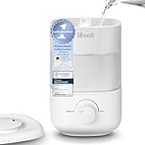 LEVOIT Top-Fill Luftbefeuchter bis 25H für Schlafzimmer Kinderzimmer, 23dB leise Humidifier für Baby Pflanzen, Raumbefeuchter mit 360° drehbarer Düse, automatische Abschaltung