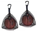 RNXSIB 2 Stück Ballsack, Ballnetz, Basketball Tasche,Ballnetz 1 Ball,Balltasche,Faltbares Basketballnetz Mit Kordelzug Zum Tragen Von Basketball, Volleyball Und Fußballbällen,