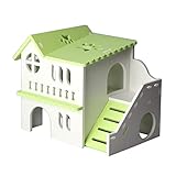 Xjdzineq Hamsterhaus Kleintiervilla Kauspielzeug für Rennmäuse Igel Spielen & Hamster Spielhaus für echte Hamster