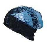 AYYQWE Snowboard-Druck, Unisex, Beanie-Mütze für Skifahren, Wandern, Outdoor, Alltag, Winter, weiche Thermokappe, Schwarz