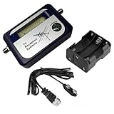 DVB-T Digitale TV-Antennen-Signalmessgerät mit Summer und Dämpfungssteuerung für Bodenempfang, kompaktes tragbares Design mit Kompass, 170-860 MHz Frequenzbereich für Außeninstallation