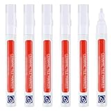 CXNXFD 6 Stück Fugenstift Weiß Fugenweiß Stift Reparatur Stift Fugenschwarz für Reparatur Marker Wasserdicht für Fliesen Wand Bodenfliesenfuge Boden Küchen und Badezimmern