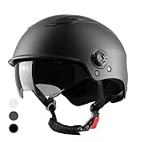 WESTT Escape Skaterhelm Fahrradhelm Inliner Helm I Sonnenvisier I Verstellbarer Kinnriemen I Herren I Damen I Junge Erwachsene I Schwarz l Größe L-XL (59-62 cm)