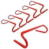 6 x Agility-Hürden für Geschwindigkeitstraining, 15,2 cm hoch, abnehmbar, platzsparend, Sportübungsausrüstung für Sportler, Fußball, Basketball