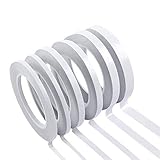 YISUMEI 6 Rollen Doppelseitiges Klebeband Stark Papier für Handwerk Klasse Büro 30 Meter pro Rolle (Breite: 6mm/ 9mm/ 12mm/ 15mm)
