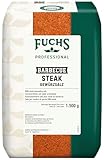 Fuchs Professional - BBQ Steak Gewürzsalz | Zum Würzen von gebratenen oder gegrillten Steaks | Profi-Qualität für Großverbraucher | 1,5 kg im recyclebaren Beutel