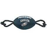 Pets First NFL Nylon Football Dog Toy mit Innen Quietsche & Pull Seilen Pet Sport Spielzeug