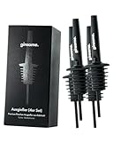 ginsome. Premium Flaschen Ausgießer im 4er Set für Spirituosen, Öl und Essig/Mattschwarze Flaschenausgießer aus Edelstahl