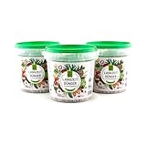 GemüseProfi Langzeitdünger 3x1 kg (3 kg) – NPK 12-5-20 + Ca + Mg, bis 3 Monate Wirkung, Gemüsedünger für Gemüsebeete, Gewächshaus & Balkon