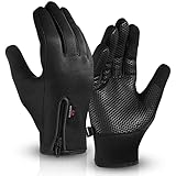 WFX Fahrradhandschuhe warm Winddicht rutschfest MTB Handschuhe Touchscreen Vollfinger Winterhandschuhe für Herren Damen Fahrrad Laufen Skifahren Wandern