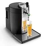 Krups Tireuse à Bière Pompe Machine à Pière Pression Beertender Bierzapfanlage, Zapfmaschine, 5 l, Temperaturanzeige, verbleibendes Volumen, Schwarz und Chrom VB700800, Thermoplast