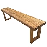 Massivholzbank für den Innenbereich, Bauernhaus-Stil, Küche und Eingangsmöbel, stabile Ecksitzgelegenheit für Schlafzimmer, Flur, Esszimmer, 120 cm, modernes Design
