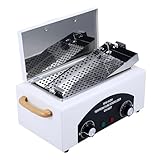 Nagel Werkzeug Sterilisator, Heißluftsterilisator Desinfektion, 300W 1.5L 200℃ Trockene Hitze Sterilisator Hochtemperatur mit Timer und eine Kontrollleuchte für Friseursalon