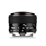 Meike MK 6,5 mm f/2.0 Kreisförmige Objektiv Fisheye für E-Mount Kameras NEX 5 A6000 A6300 A6400 A6500