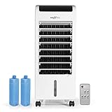 MAXXMEE 3 in 1 Mobile Klimaanlage Mini Klimagerät | Luftbefeuchter, Luftkühler und Luftreiniger | 3 Leistungsstufen, Schwenkfunktion und Wabenkühlung | inkl. Fernbedienung [weiß]