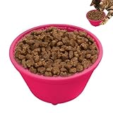 Slow Food Bowl für kleine Hunde | Anti-Erstickungs-Futtereimer | Hundeanreicherung Spielzeug, Gesunde Fressnapf, Hundespielzeug Interaktiv, Haustierbedarf, Silikon für Hunde