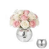 Tyatiyzn Spiegelkugel Blumentopf, Discokugel Pflanzentopf, Discokugel Selbstbewässerungstopf, für Party, Office, Indoor.