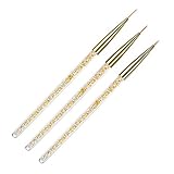 3-teiliges Set mit Pinseln für Nagelkunst, Maniküre, Punkte, Marmorierwerkzeuge