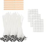 Kerzendochte für Kerzen, 100 Stück Kerzendocht Cotton Candle Rauchfrei Dochte Candle Wick für die Kerzendocht Set Candle DIY. Längen 10 cm