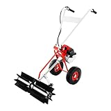 Rasenmäher, Spindelmäher, Handgeführte Kehrmaschine 43CC Handrasenmäher Kann zum Kehren von Laub und Schmutz von Boulevards
