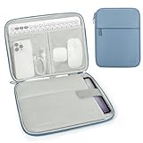 Dadanism 13 Zoll Tablet Tasche Hülle mit Polsterung für iPad Pro 13' M4 2024, iPad Air 13' 2024, iPad Pro 12,9' M2 6./5./4./3. Gen, Galaxy Tab S10+ Plus/S9 FE+/S9+ Plus 12,4', Tab P12 12,7', Blau