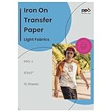 PPD 10 x A4 Inkjet Premium Transferpapier für helles Textil, Bügeleisen und Transferpresse PPD-1-10
