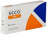 ECCO Easy T, torische Monatslinsen weich, 6 Stück / BC 8.70 mm / DIA 14.4 / CYL -1.25 / ACHSE 180 / +0.25 Dioptrien