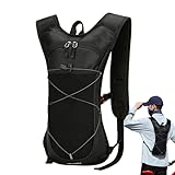 Hydrationsrucksack Für Outdoor-Sport - Trinkblasen-Rucksäcke Mit Verstellbaren Trägersystem,Mit Reflektivstreifen Leicht Verstellbares Nylon-Reservoir Ausstattung Für Jagd Wander Camping Motorrad