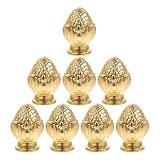 Artibetter 8St dekorative Beleuchtung Lampenkappen Licht Steckdose lamp holder lampenschirm halterung dekoration Lampenknäufe angezapft Lampenschirmhalter Harfe Zinklegierung Golden